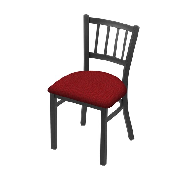 610 Contessa 18" Chair with Pewter Finish and Graph Ruby Seat